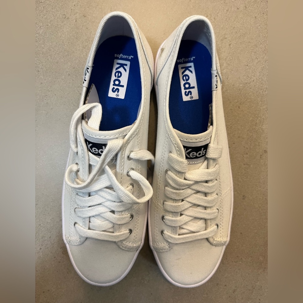 Keds White Canvas Sneakers Bundle (2 pairs)